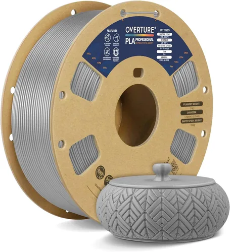 Vista 30 de Overture PLA Plus (PLA+) Filamento de 1/16 pulgadas, dureza mejorada con rollo PLA, con superficie de construcción 3D de 7.87 × 7.87 pulgadas, PLA