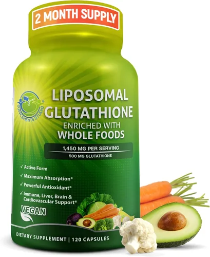 Vista 8 de Suplemento liposomal glutatión 500mg L-glutatión reducido activo