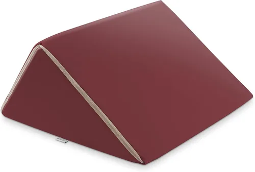 Vista 8 de Saloniture Cojín de mesa de masaje triangular con cuña para debajo de la rodilla, extra grande, 19 x 12 x 20 x 15.5 pulgadas, terciopelo gris