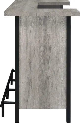Vista 5 de Coaster Furniture Bar Unit Gris Driftwood Negro 182105