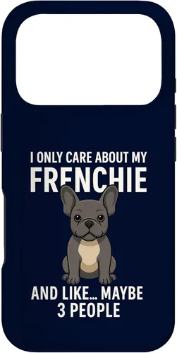 Vista 29 de I Care About My Frenchie & 3 People French Bulldog Owner Case for iPhone XR