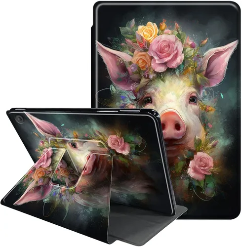 Vista 31 de Funda para Samsung Galaxy Tab A8 de 10.5 pulgadas 2022-360 grados giratoria multiángulo de visión protectora con apagado y encendido automático