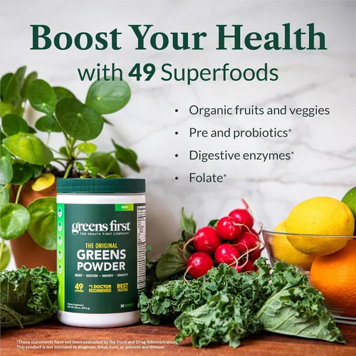 Vista 3 de Superalimentos Greens First, nutrientes ricos en antioxidantes, GF, 1, 1
