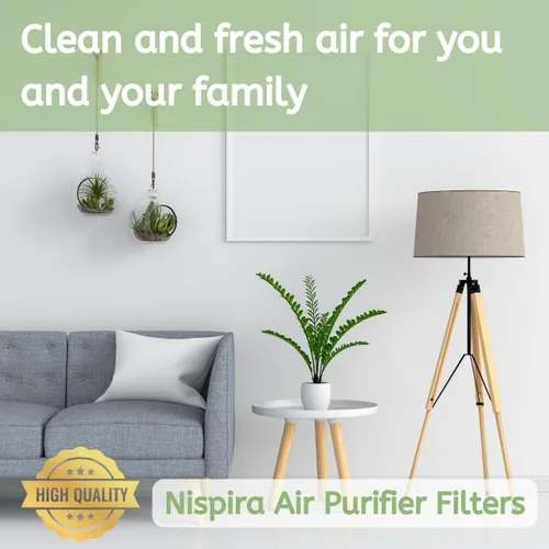 Vista 7 de Nispira Filtro HEPA verdadero (pequeño) con 4 filtros de precarbono compatibles con los modelos Whirlpool Whispure purificador de aire AP150 AP250