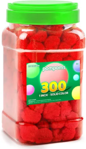 Vista 44 de Eppingwin - 2000 pompones negros, pompones suaves de 1 cm para manualidades, 0.4 pulgadas para proyectos de bricolaje de arte y manualidades (negro)