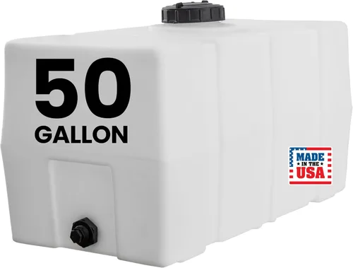 Vista 11 de Depósito horizontal cuadrado de polietileno. 30 Gallon Poly Reservoir Tank Adds Easy Level Visibility, Rustproof Storage, And Secure Tie-Down