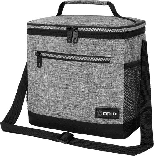 Vista 28 de opux Lonchera térmica para hombres y mujeres, bolsa de almuerzo para el trabajo y la escuela, a prueba de fugas, hielera suave tipo tote