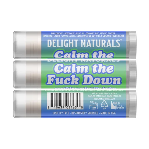 Vista 3 de Delight Naturals - Deliciosamente grosero - Set de regalo de bálsamo labial "F-Balm