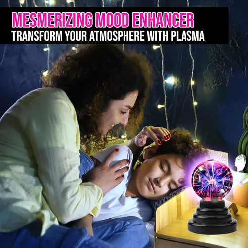 Vista 7 de Brewish Lámpara de Bola de Plasma de 3 Pulgadas Sensible al Tacto Esfera de Nebulosa Novedosa Globo Orbe Mágico Juguete Regalo para Niños, Hombres