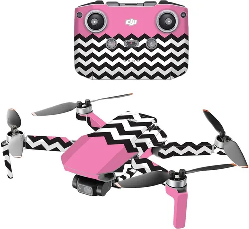 Vista 20 de MightySkins - Compatible con DJI Mini 2 Dron portátil – Aqua Chevron Funda protectora de vinilo duradera y única Fácil de aplicar, quitar y Acua
