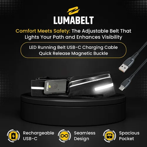 Vista 2 de Luces de correr para corredores: luz LED de seguridad recargable para kit de supervivencia al aire libre, accesorios de campamento