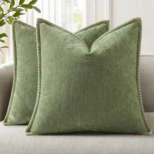Vista 22 de decorUhome Juego de 2 fundas de almohada de felpilla suave y acogedora de otoño de 12 x 12 pulgadas, fundas decorativas modernas de terciopelo Aqua