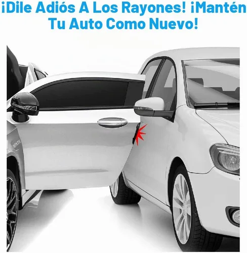 Vista 7 de Protección de bordes para puerta de coche Hypersonic, moldura de borde negro, 2 piezas