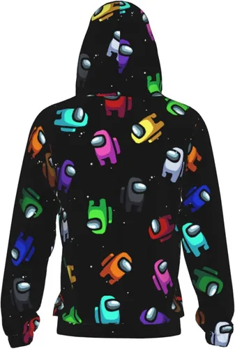 Vista 6 de Us Game Fans - Sudadera con capucha de manga larga para niños y niñas adolescentes