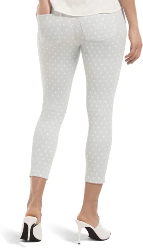Vista 2 de HUE Leggings capris esenciales de mezclilla para mujer, varios