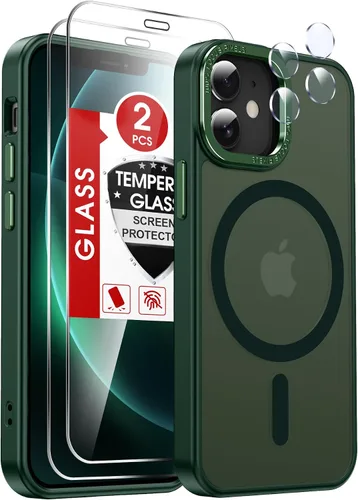 Vista 30 de LeYi Funda para iPhone XR: con protector de pantalla X2 + 2 funda para cámara [compatible con MagSafe] Funda protectora magnética i iphoneXR