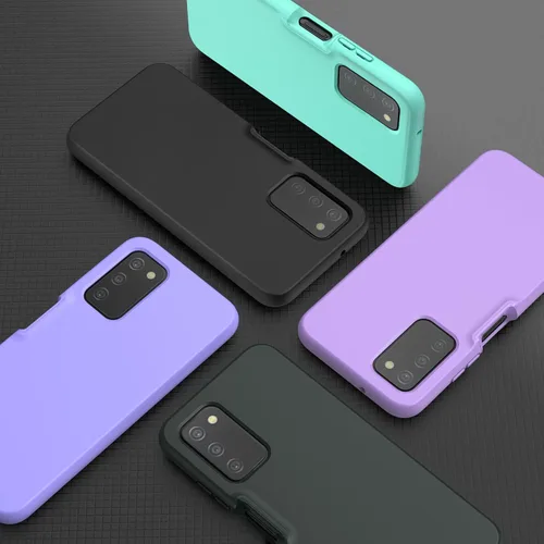 Vista 8 de para Samsung Galaxy A03s Funda de teléfono: Funda protectora híbrida de silicona delgada y a prueba de golpes - Funda celular duradera de TPU