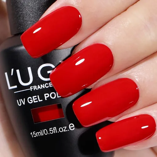Vista 9 de L'UGX Esmalte de Uñas en Gel Negro Navideño 15ML (0.5 onzas líquidas) Removible Colores de Gel UV para Arte de Uñas Manicura y Pedicura DIY en Casa