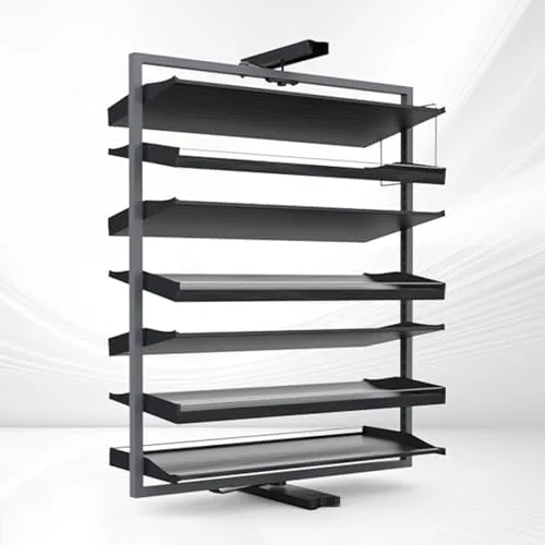 Vista 34 de 360° Rotating Shoe Organizer - Stylish Hidden Shoe Cabinet, Space-Saving Shoe Rack for Entryway, Living Room & Hallway - Modern Storage Solution