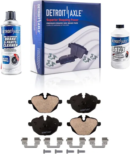 Vista 35 de Detroit Axle - Pastillas de Freno Delantero para Nissan Altima Maxima Sentra 350Z Cube Juke Versa INFINITI G35 I30 I35 Suzuki SX4 Crossover