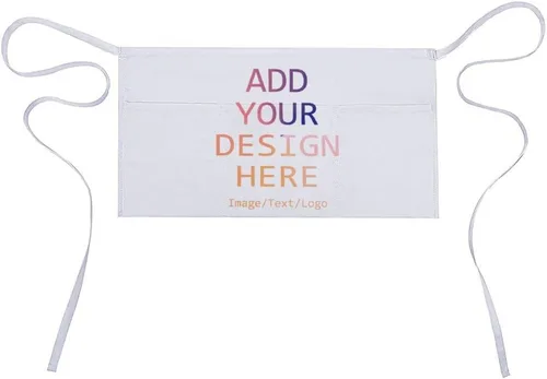 Vista 14 de Delantal personalizado con bolsillos para mujeres y hombres, diseño personalizado de tu imagen texto logotipo para cocina delantales de cocina