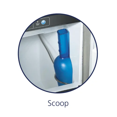 Vista 4 de Scotsman CU50PA-1 Bajo encimera Ice Gourmet Cube-Style Maker con contenedor, acero inoxidable, 115 voltios, NSF