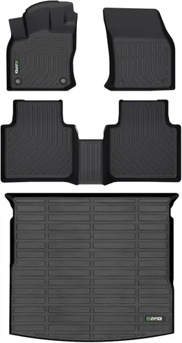 Vista 86 de HAFIDI® Juego de alfombrillas y forro de carga para Kia EV9 2024 2025 2026 (no apto para sillas de relajación), protección para todo tipo de clima