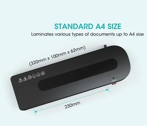 Vista 5 de Thermal Laminator Machine,A4 Lamination Machine w/30 Laminating Pouches,Paper Trimmer & Corner Rounder,for School Home Business Use