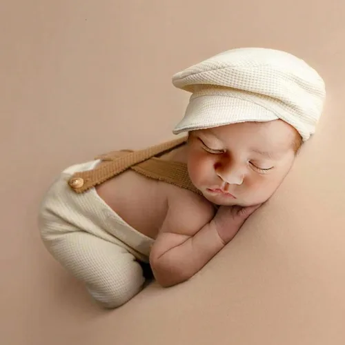 Vista 10 de Holibeat Accesorios de Fotografía para Bebé Recién Nacido Niño Trajes de Sesión de Fotos para Bebé Niño Trajes Romper de Caballero Infantil