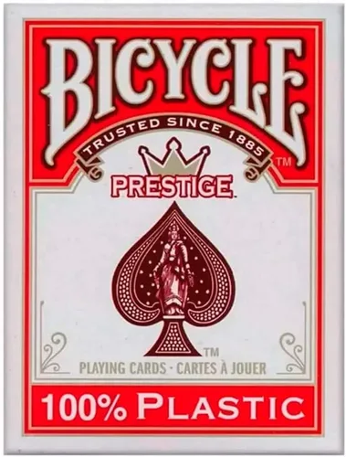 Vista 2 de Bicycle Prestige - Juego de cartas 100% de plástico - Póker rojo/azul regular