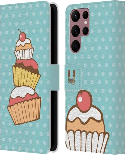 Vista 79 de Head Case Designs Assortment Cupcakes Happiness Leather Wallet Case Compatible with Samsung Galaxy A07 4G Surtido