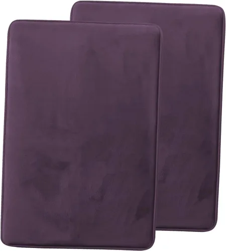 Vista 176 de Clara Clark Alfombra de Baño 24" x 17" - Alfombras de Baño, Tapete de Baño de Espuma Viscoelástica, Afelpado, Acogedor, Ultra Suave, Antideslizante