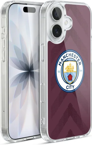 Vista 34 de Head Case Designs Funda de gel con licencia oficial del Manchester City Man City FC Away 2022/23 [protección de grado militar] compatible con Apple