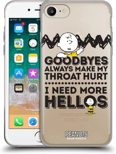 Vista 152 de Head Case Designs Funda de gel suave con licencia oficial de Peanuts Autumn Charlie Brown compatible con Apple iPhone 7 Plus/iPhone 8 Plus