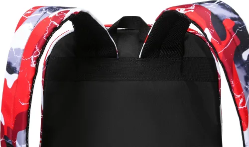 Vista 3 de BLUEFAIRY Mochila transparente, rojo, camuflaje (Camo-Red), Azul camuflaje