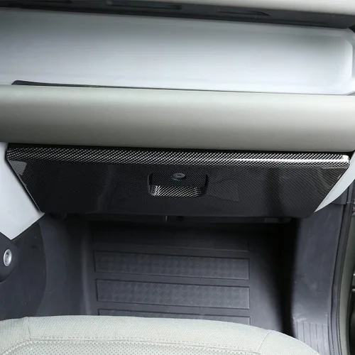 Vista 4 de YIWANG Consola central ABS Guantera lateral del pasajero Panel decorativo para Land Rover Defender 110 2020 2021 Accesorios de coche