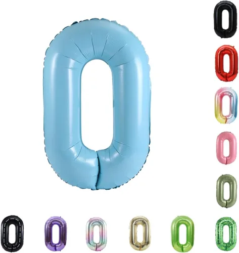 Vista 24 de Globo grande de helio con números 0-9 de 40 pulgadas para cumpleaños, bodas y fiestas (rojo, 9)