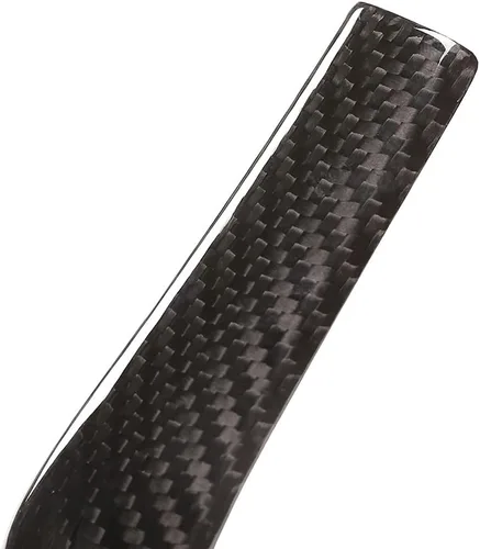 Vista 8 de YIWANG Cubierta de la cabeza de la perilla de palanca de cambios de fibra de carbono 100% real para BMW E39 E60 E61 E83 E53 E46 Accesorios de coche