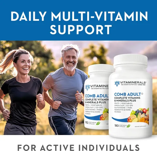 Vista 8 de Vitaminerals CombAdult - Fórmula integral de vitaminas y minerales Sin OMG Cápsulas vegetales (90)