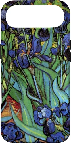 Vista 27 de Irises by Vincent Van Gogh, Flowers in a Garden - Carcasa para iPhone 17