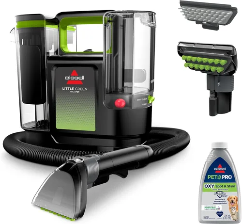 Vista 11 de BISSELL® Little Green® Max Pet Limpiador Profundo Portátil para Alfombras y Tapicería, Detallador para Carro/Auto, con Herramienta Autolimpiante
