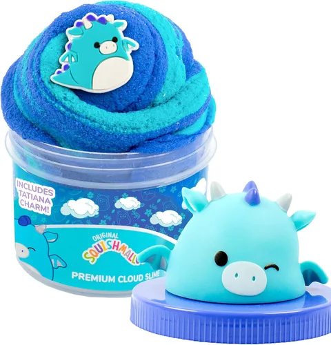 Vista 8 de Original Squishmallows Premium Cloud Slime, paquete de 3, 9 añadidos, 8 onzas
