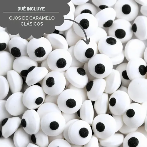 Vista 3 de Sweets Indeed Candy Eyeballs – Paquete de ampolla de 0.88 oz – Ojos de azúcar comestibles para galletas de Halloween, cupcakes, pasteles y golosinas
