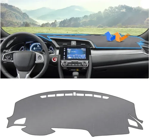 Vista 22 de Autorder Alfombrilla de cubierta de tablero para Toyota 4Runner 2003 2004 2005 2006 2007 2008 2009 Accesorios Cubierta de tablero de terciopelo