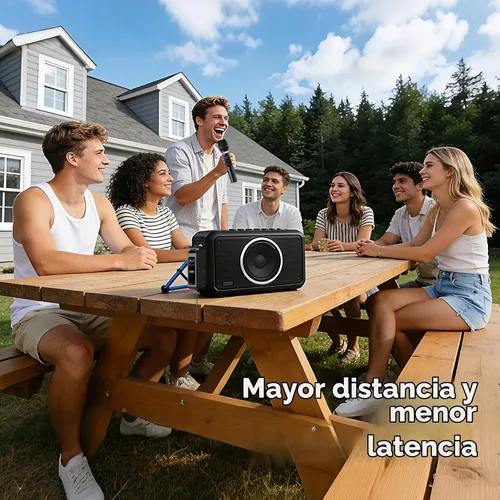 Vista 9 de Sistema de micrófono inalámbrico Myxtren, micrófonos de mano duales de 2.4
