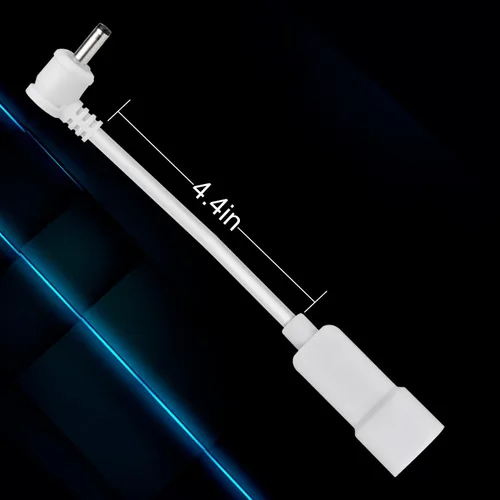 Vista 6 de Prestantious Adaptador de cable de alimentación, adaptador de enchufe USB-C a CC de 0.138 in compatible con batería de cámara Stick Up y batería