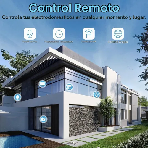 Vista 7 de EIGHTREE Matter Smart Plug, compatible con Homekit, requiere hub, enchufes inteligentes que funcionan con Alexa, Siri y Google Home, enchufe WiFi