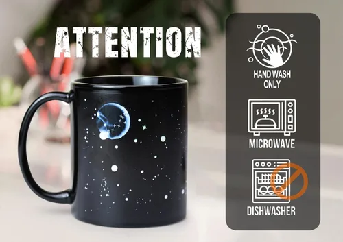 Vista 5 de Regalos de Astronomía Taza de Café con Tapa, 12 Regalos del Espacio de Constelaciones para Hombres y Mujeres, Taza de Cerámica con Tema de Planeta
