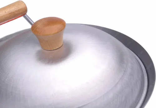 Vista 2 de Tapa para Wok de 12" (tapa de cúpula calibre 18) Fabricado en Estados Unidos