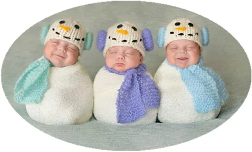 Vista 2 de Disfraz de ganchillo unisex con diseño de muñeco de nieve y muñeco de nieve, Verde claro, 0-3 months
